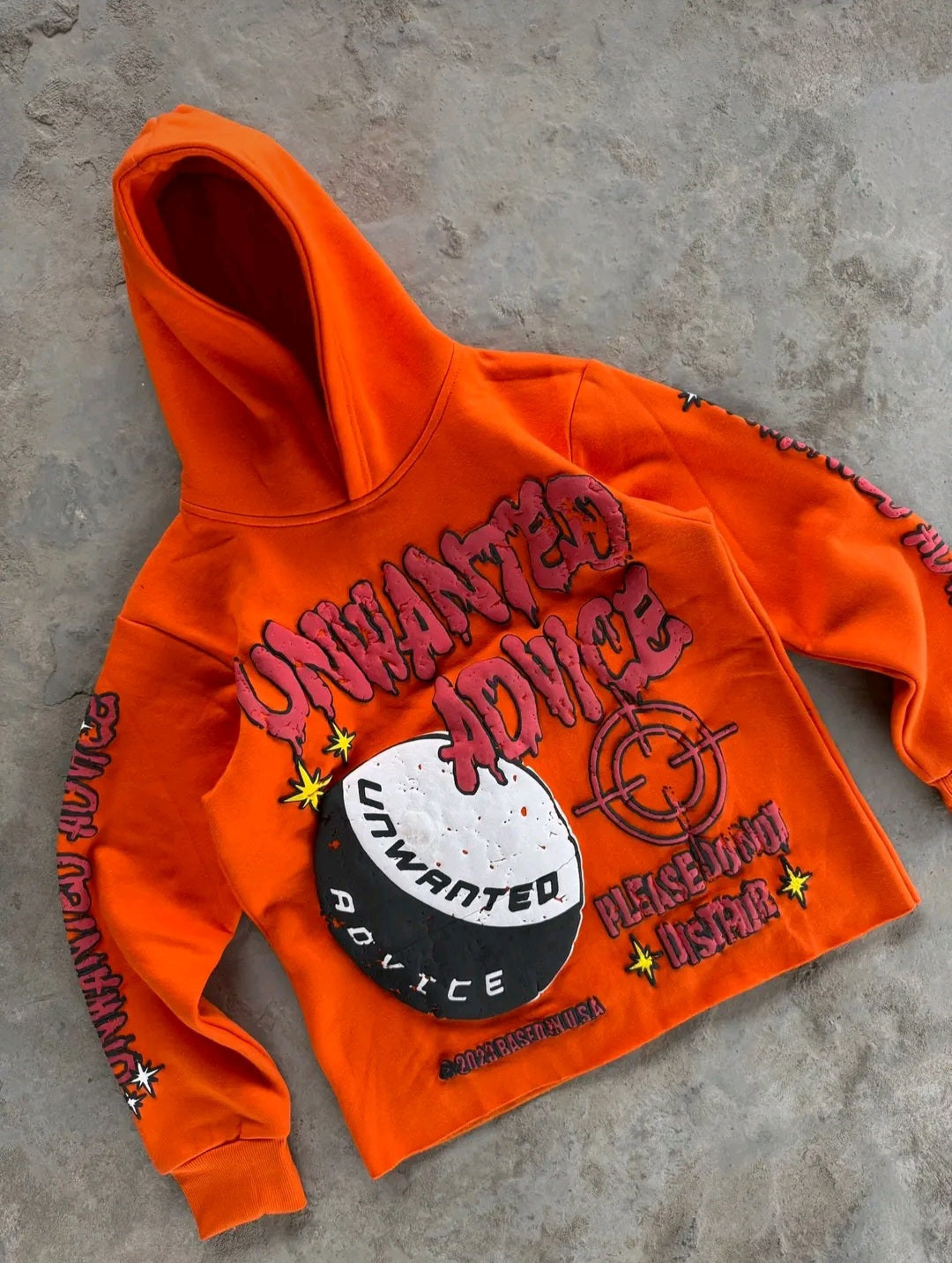 Heavyweight Cropped Hoodie (Orange)