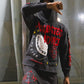Heavyweight Cropped Hoodie (Grey/Red)