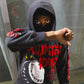 Heavyweight Cropped Hoodie (Grey/Red)