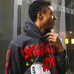 Heavyweight Cropped Hoodie (Grey/Red)