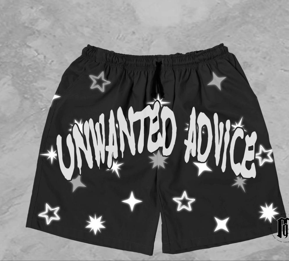 Graphic Short/Shirt Set (White/Black)