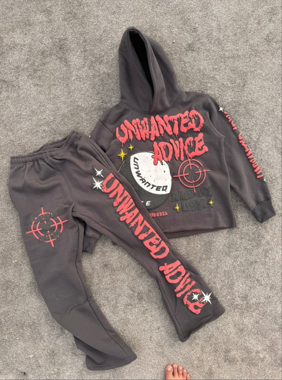 Heavyweight, Flared Sweats (Grey)
