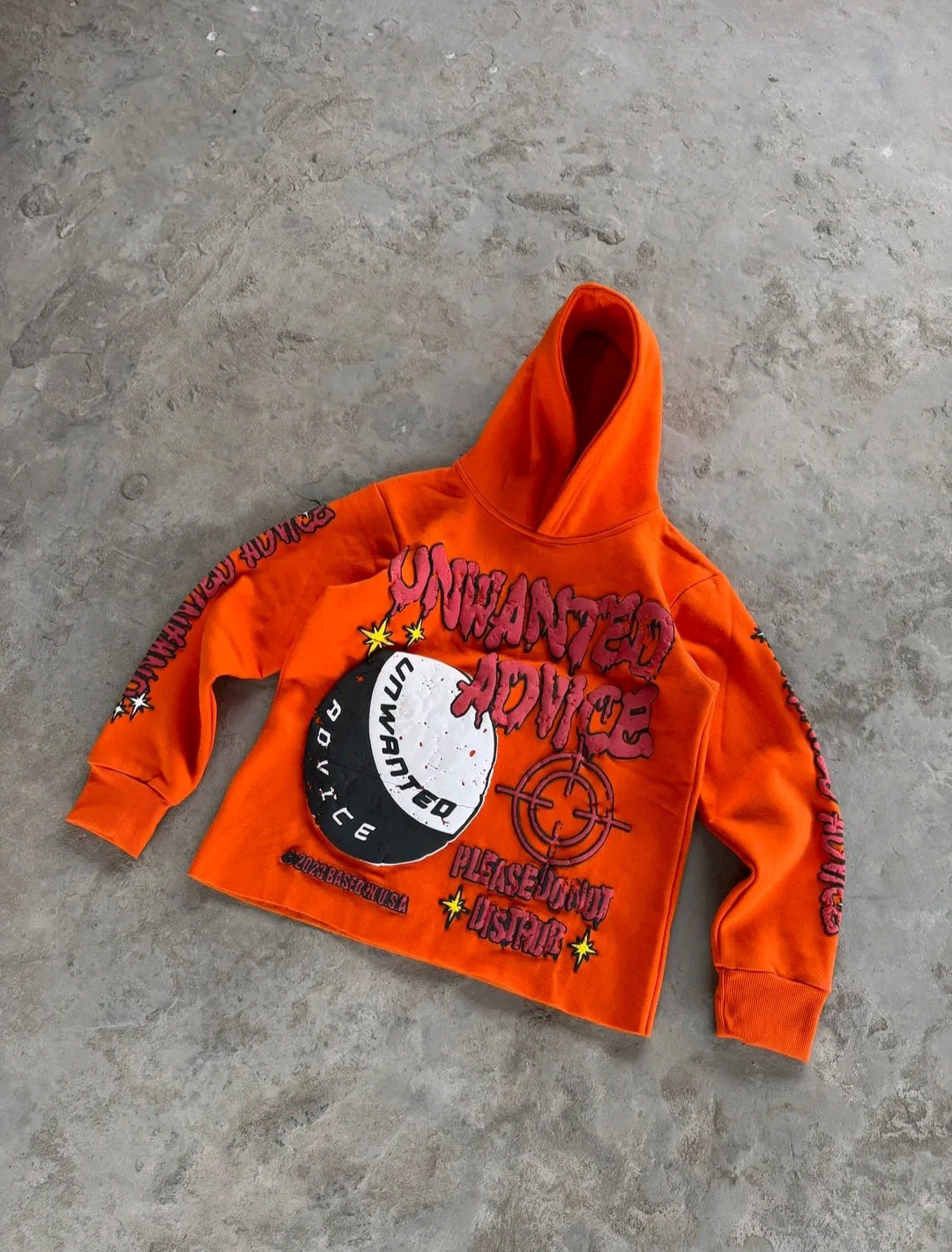 Heavyweight Cropped Hoodie (Orange)