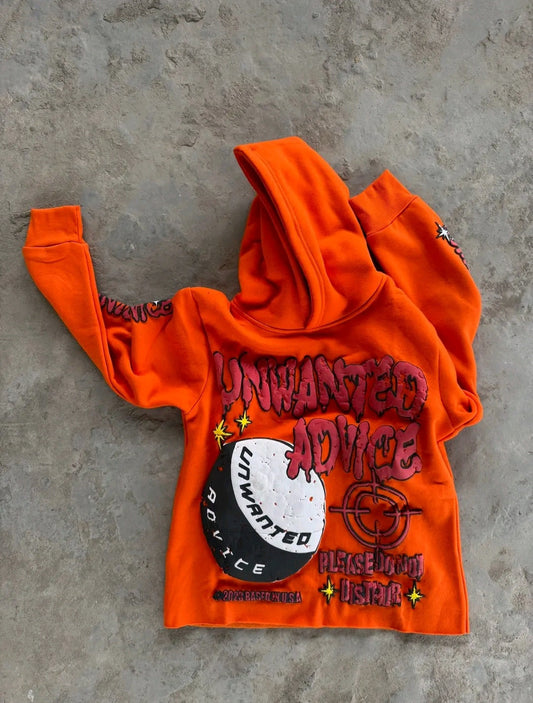 Heavyweight Cropped Hoodie (Orange)
