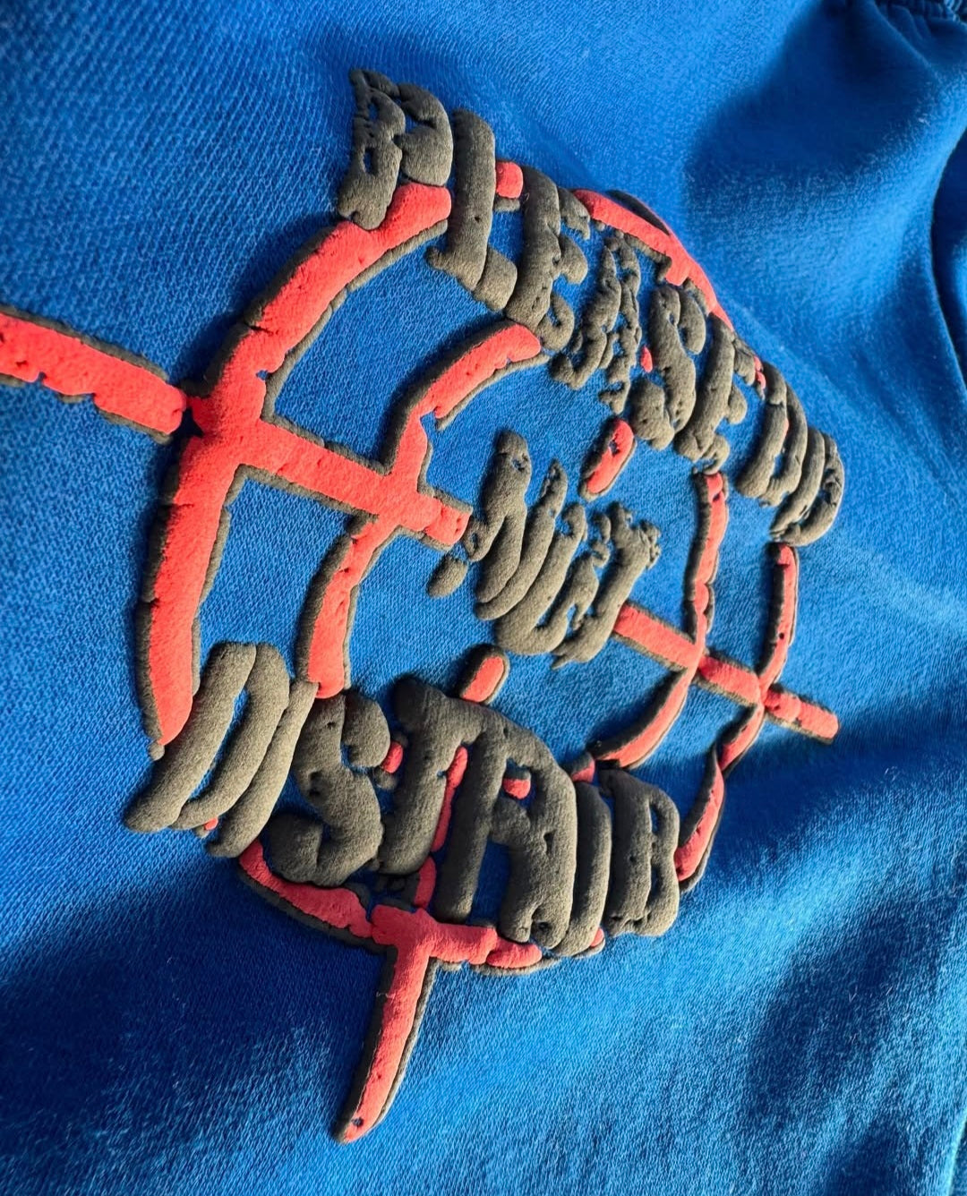 Heavyweight Flared Sweats (Blue/Red)