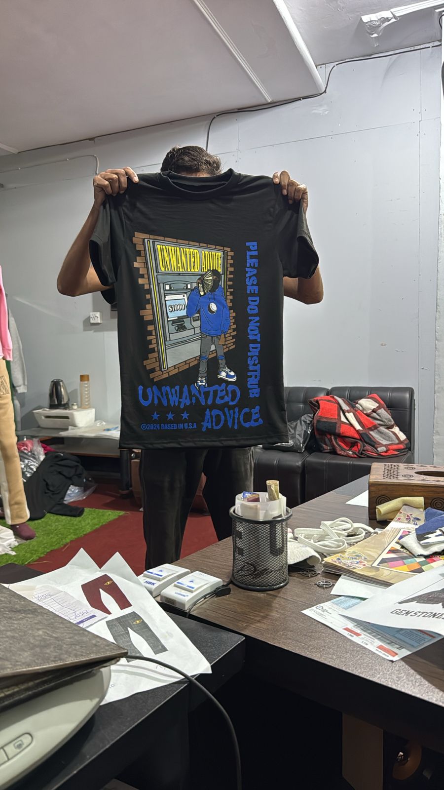 Graphic Tee (Blue/Black)