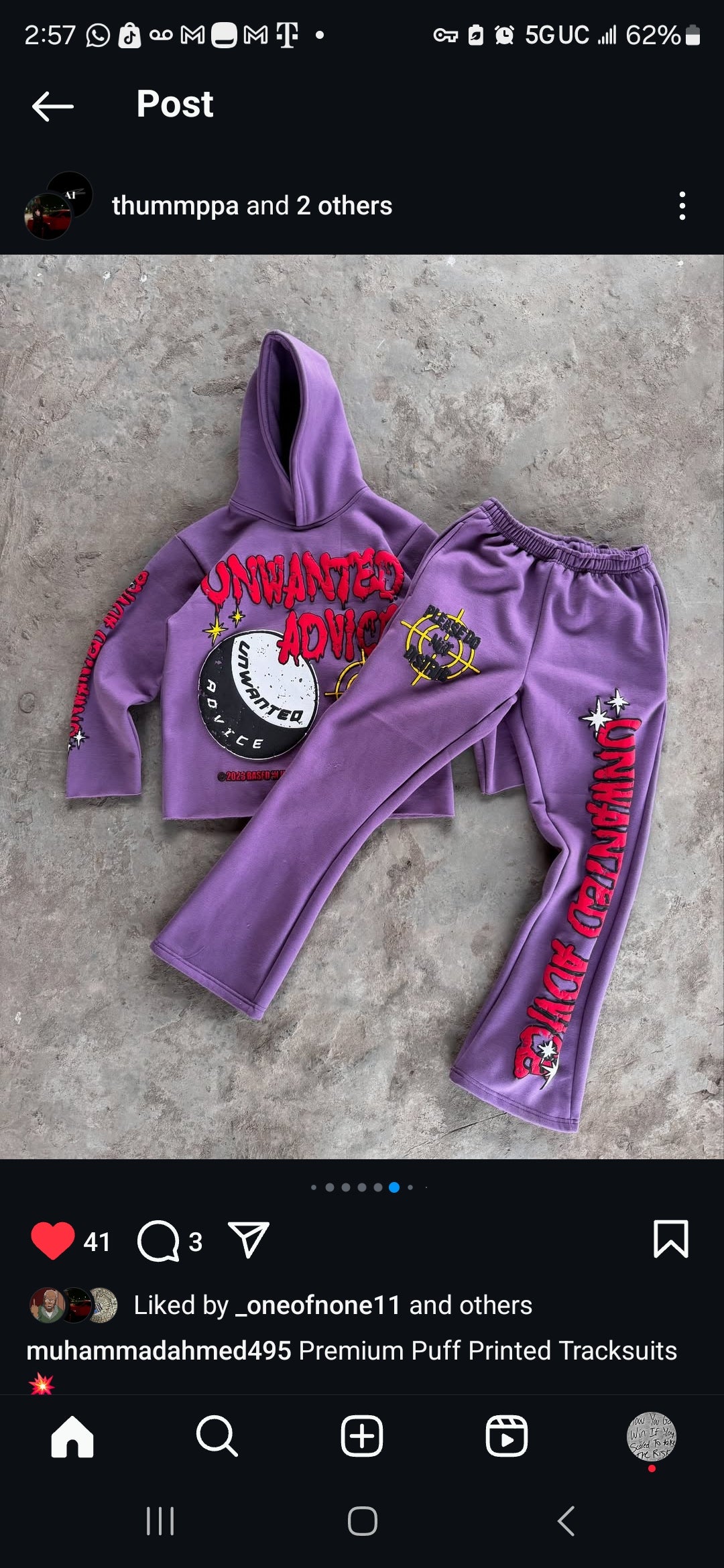Heavyweight Flared Sweats (Purple)
