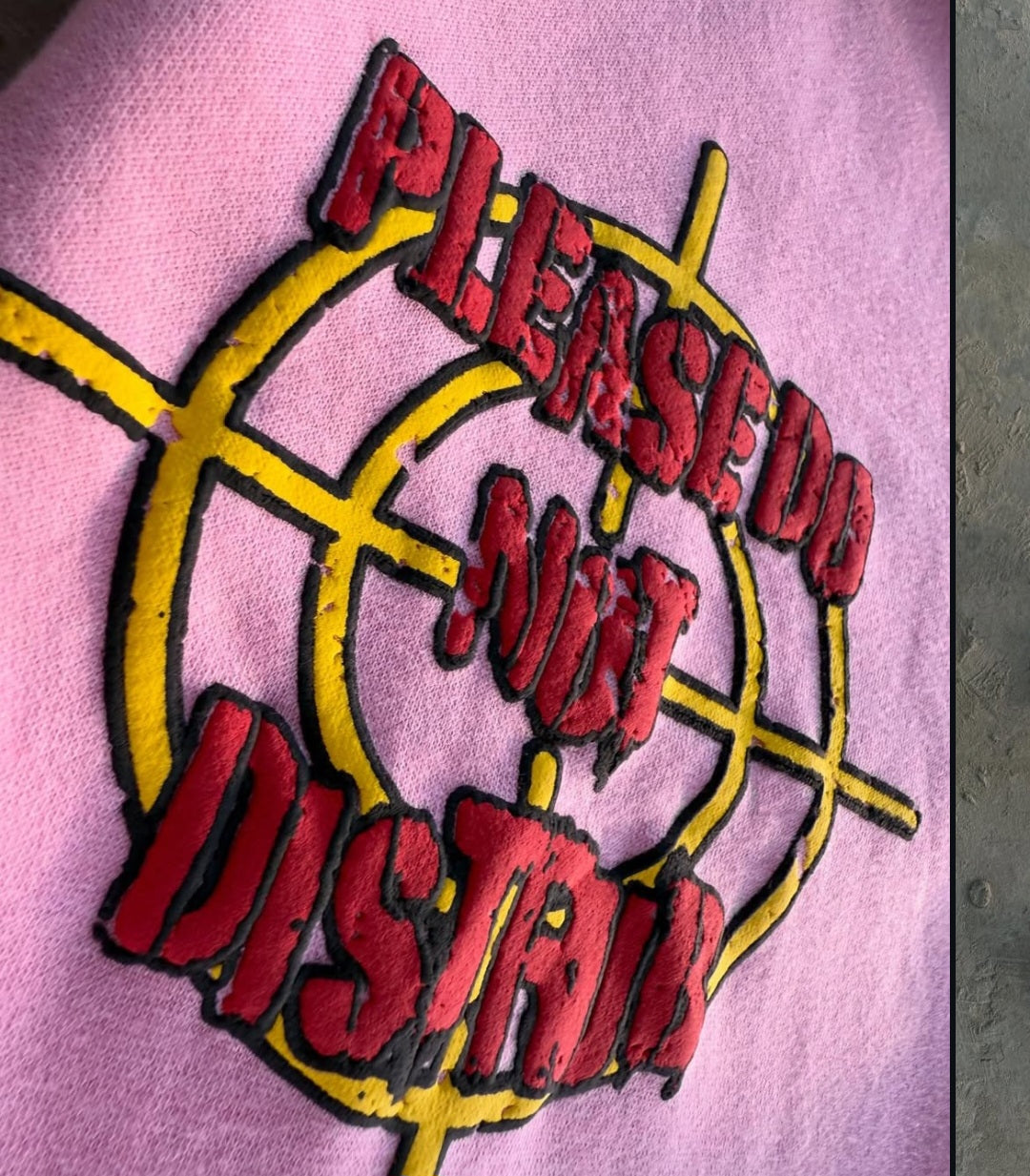 Heavyweight, Flared Puff Print Sweatpants (Pink)