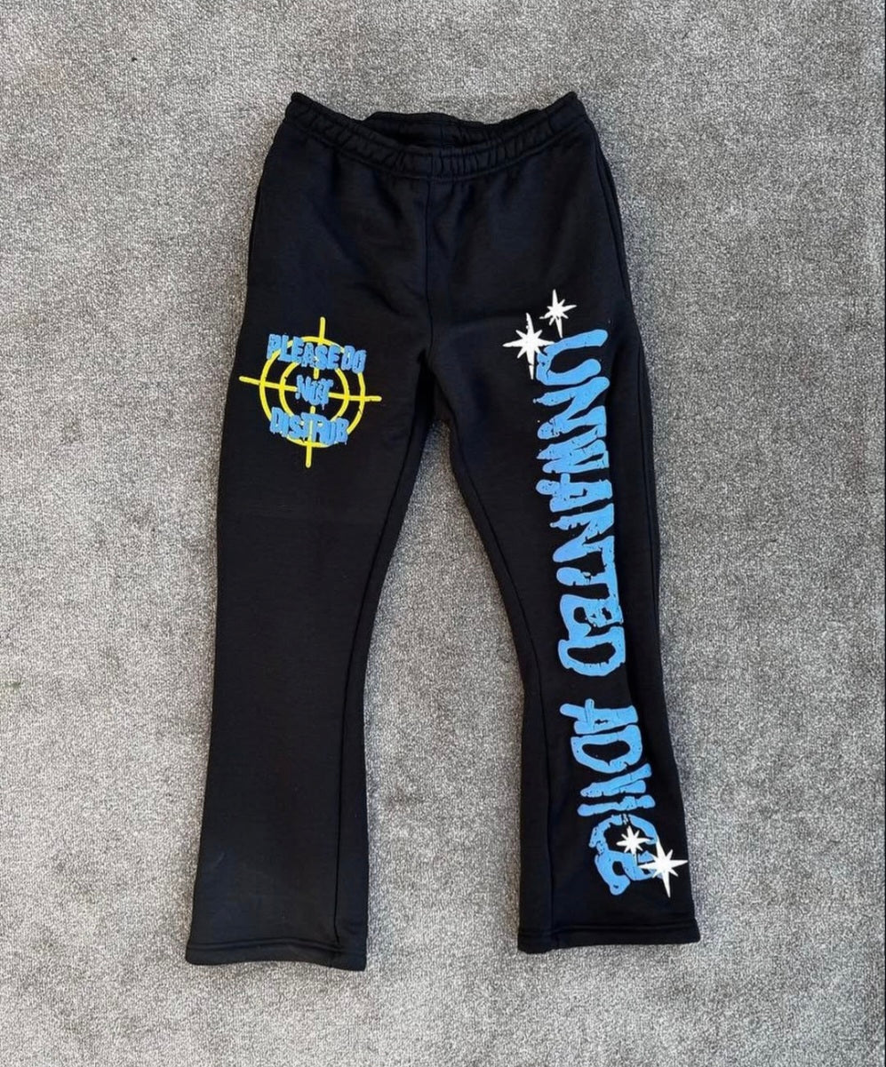 Heavyweight Flared Sweatpants (Blue/Black)