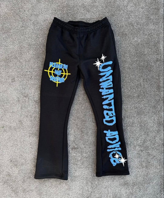 Heavyweight Flared Sweatpants (Blue/Black)