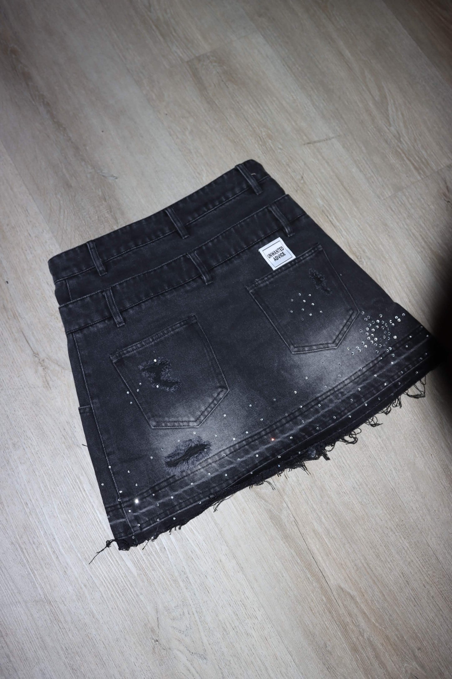 Double waisted + Rhinestone Skirt