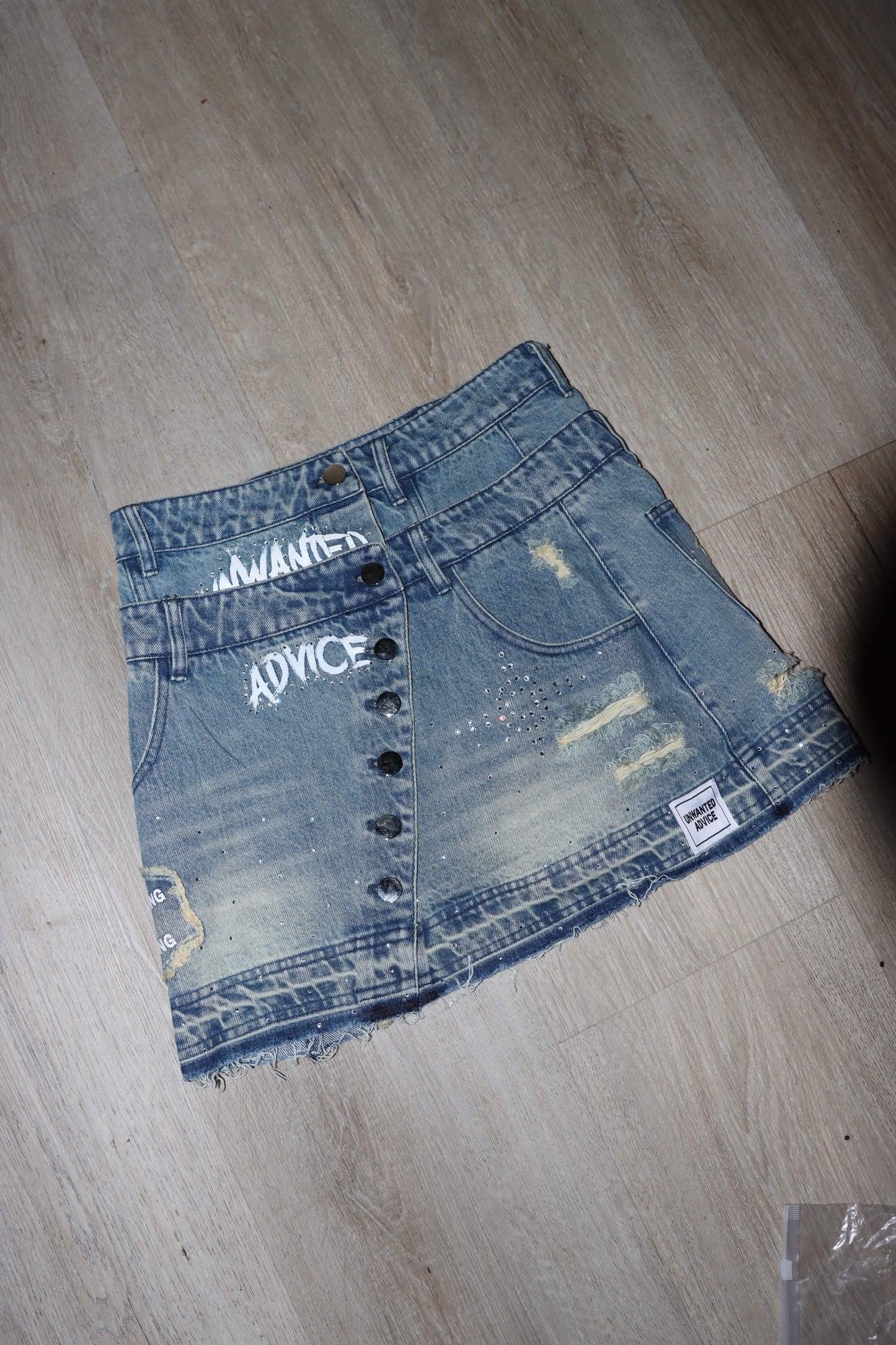 Double waisted + Rhinestone Skirt