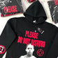 Heavyweight Fredo Santana Cropped Hoodie (Black/Red)